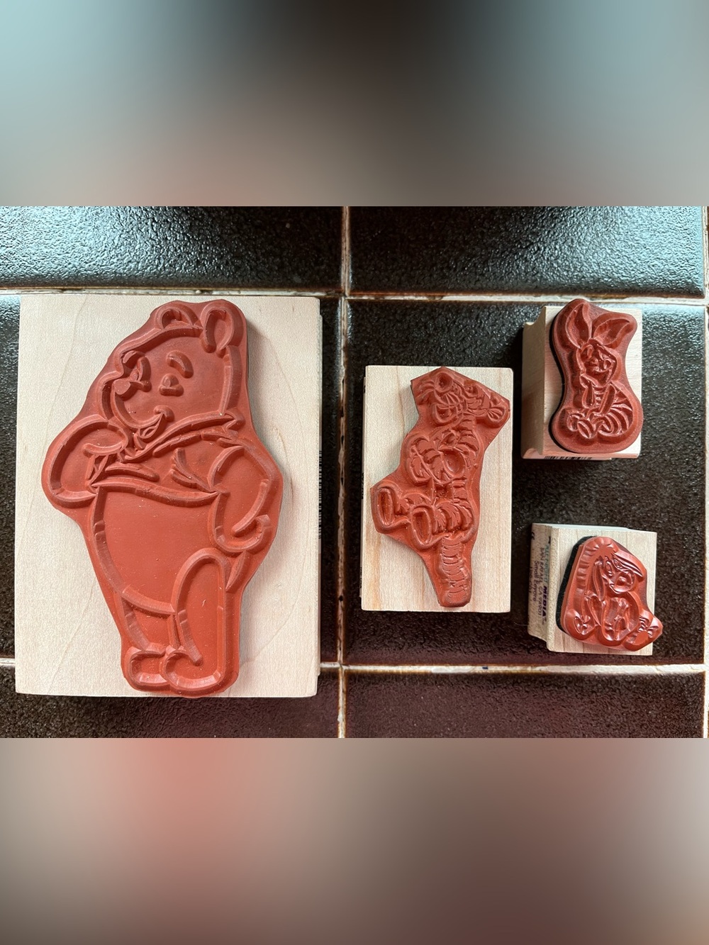 Disney- Pooh character All Night Media Rubber Stamps Set. - Picture 2 of 16
